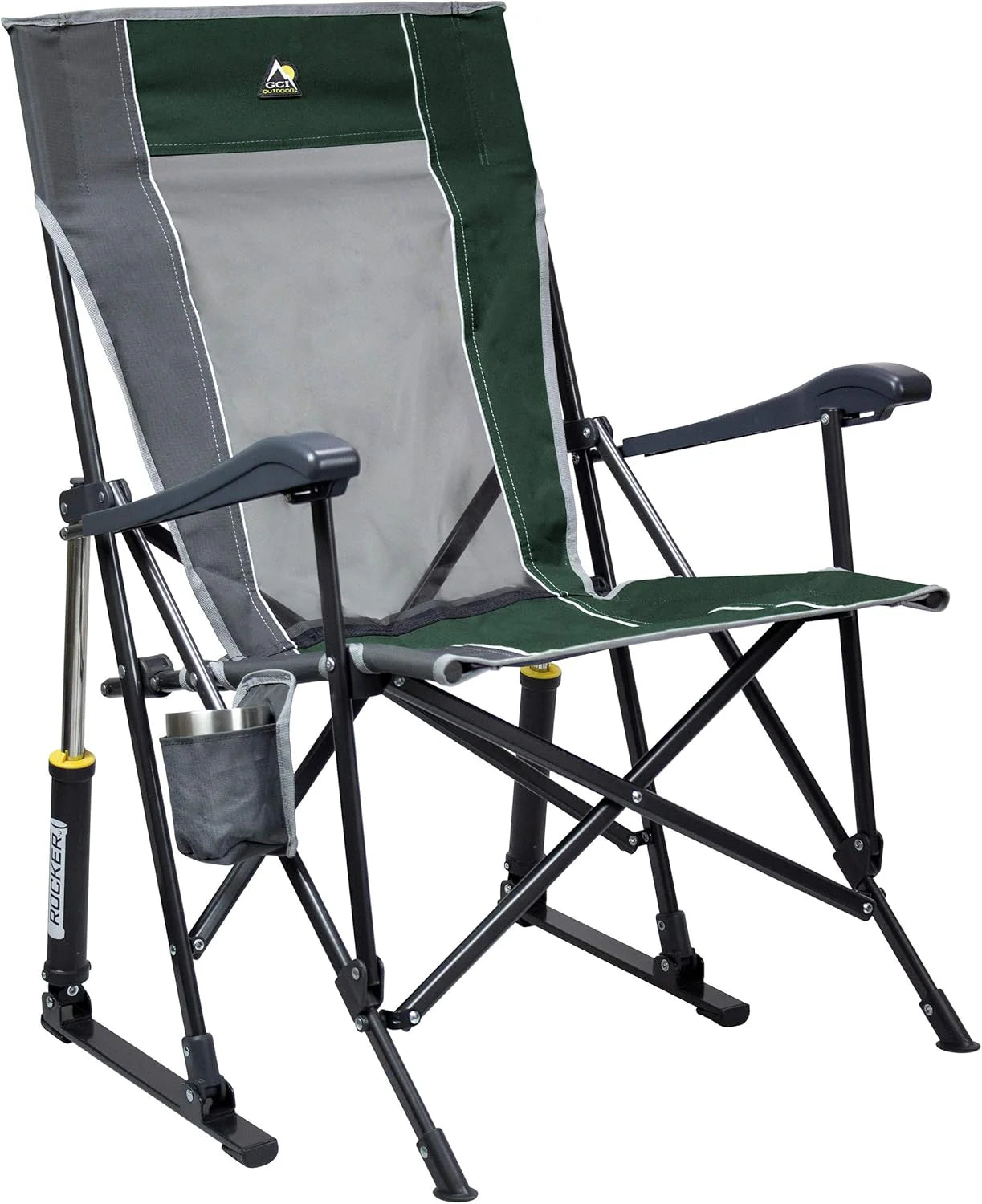 GCI Outdoor Sunshade Rocker Outdoor Rocking Chair with Canopy