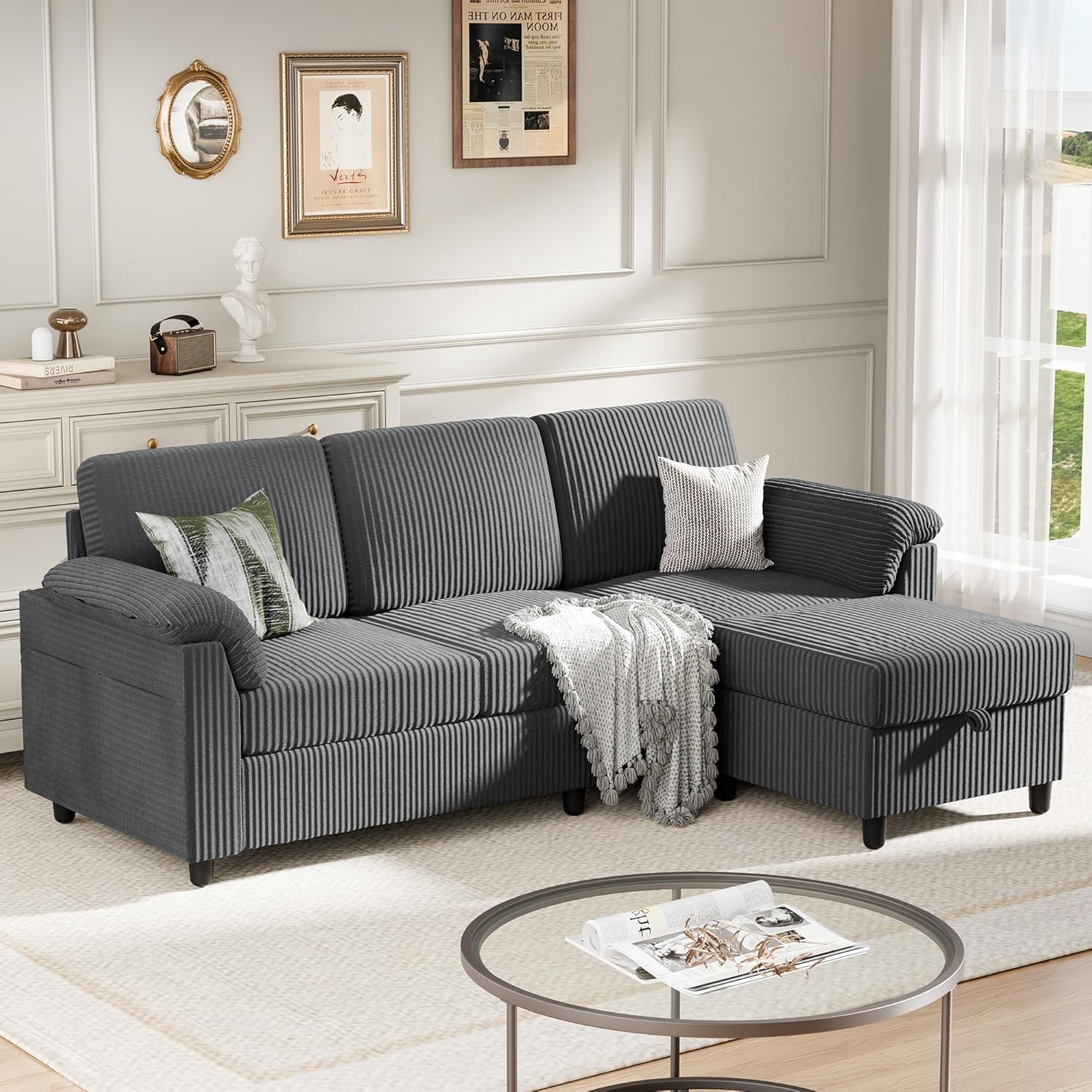 Meilocar Sectional Sofa Couch for Living Room 79 inch Sectional Couches L Shaped Couch