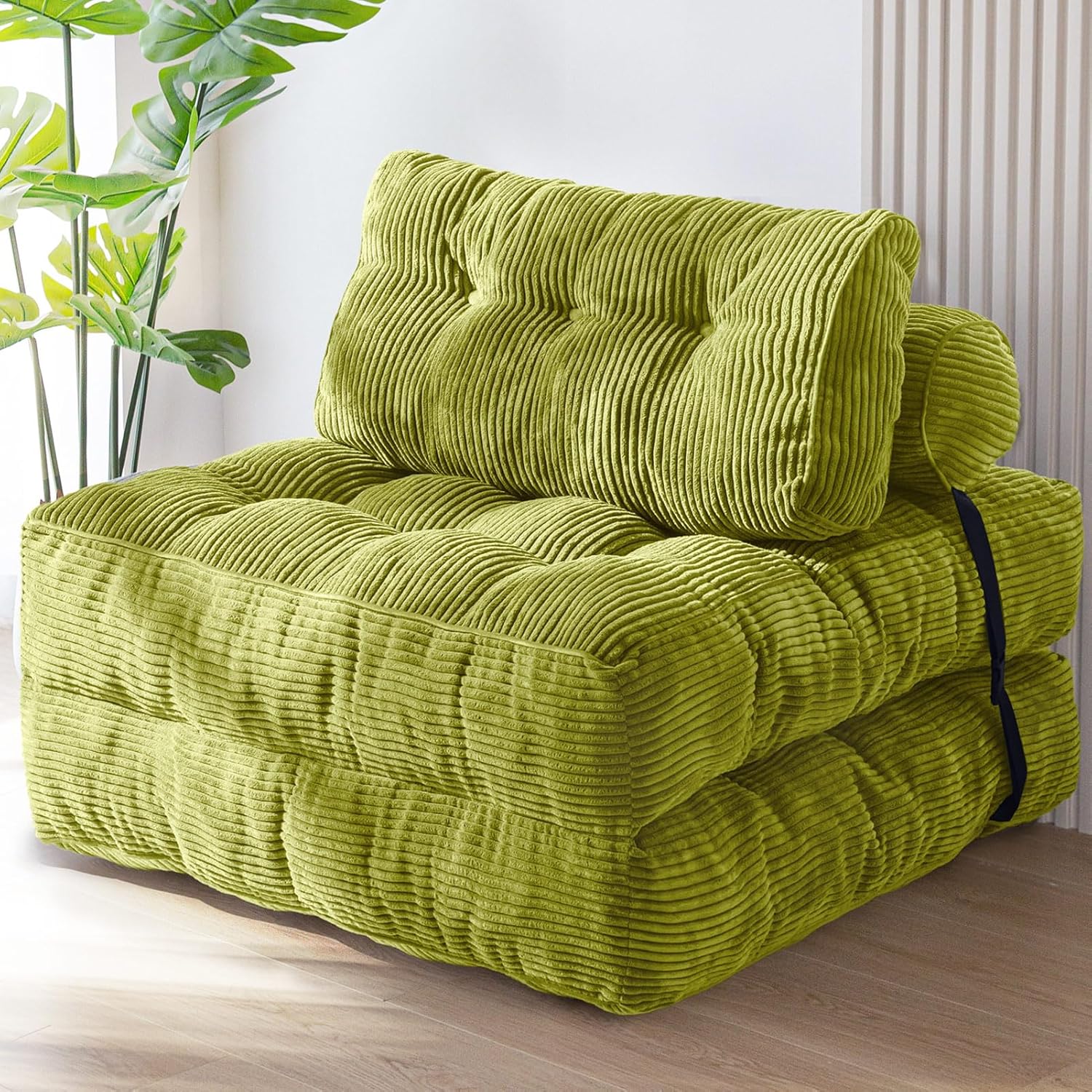MAXYOYO Folding Sofa Bed Convertible Sleeper Chair with Pillow Foldable Mattress