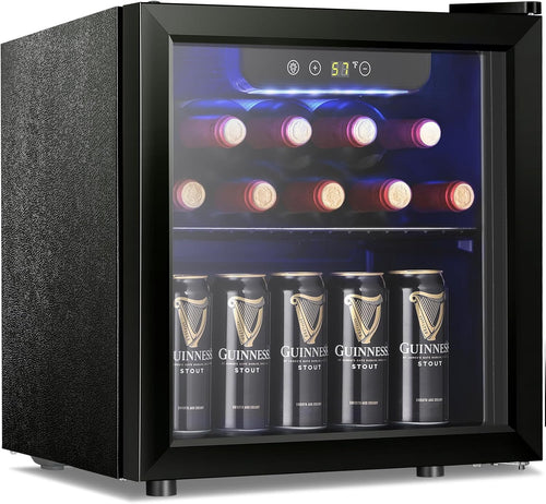 Antarctic Star 26 Bottle 130 Can Wine Cooler/Cabinet Beverage Refrigerator Cellar Beer Clear Glass