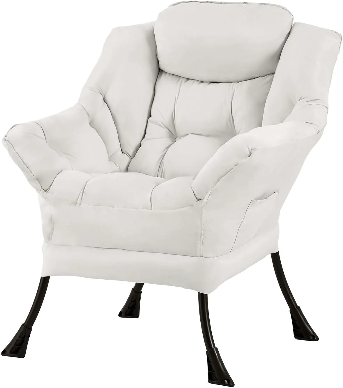 Tiita Lazy Chair with Ottoman Modern Large Accent Lounge Chair Leisure Sofa Armchair Ottoman