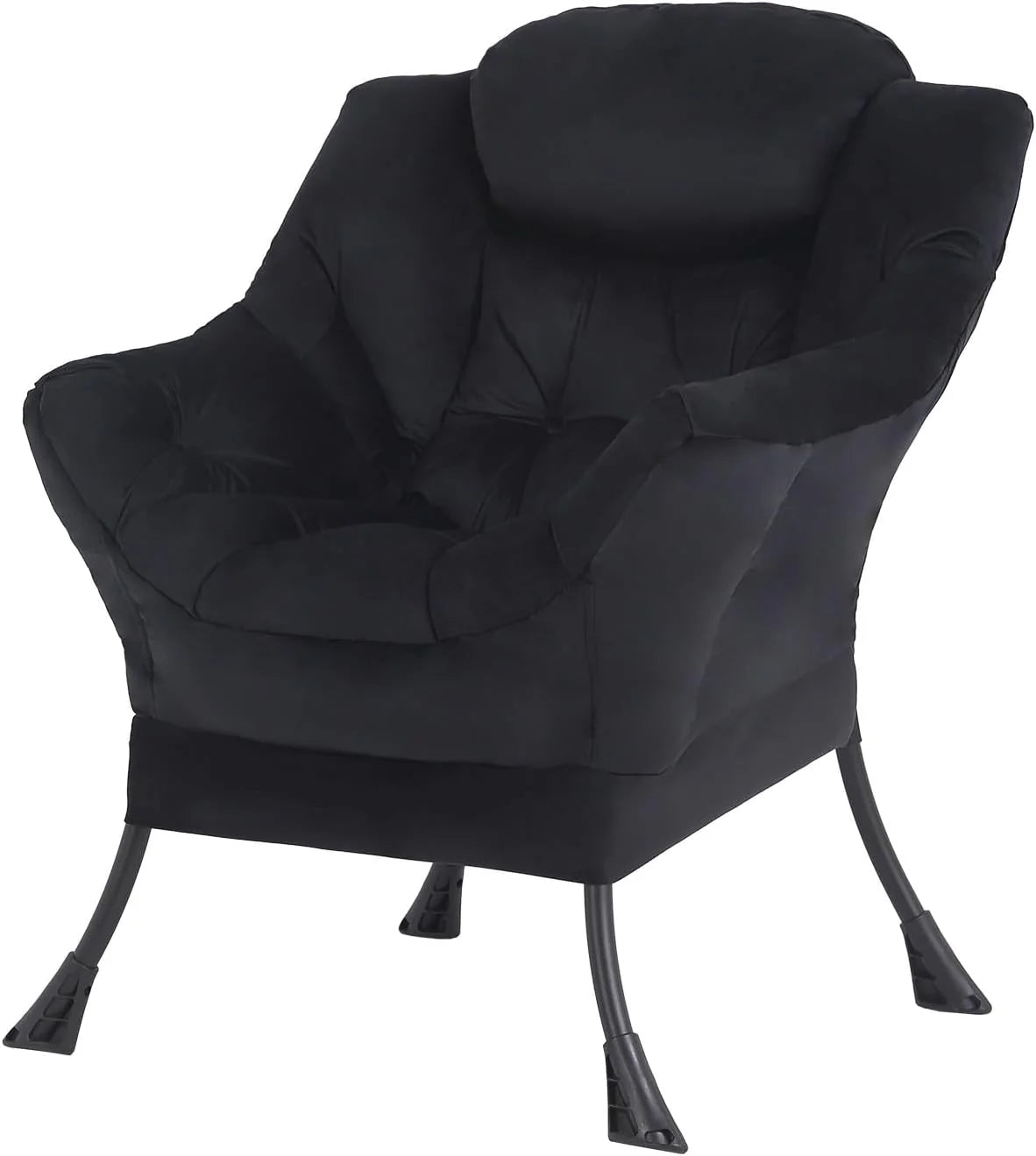Tiita Lazy Chair with Ottoman Modern Large Accent Lounge Chair Leisure Sofa Armchair Ottoman